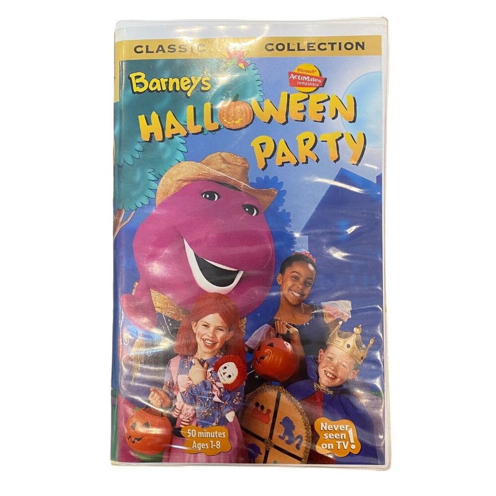 Barneys' Halloween Party VHS Video Tape Never Seen On TV Clamshell